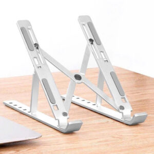 Giá đỡ Laptop/Macbock (10-17inch) Điều chỉnh độ cao, Hợp kim nhôm Màu Bạc