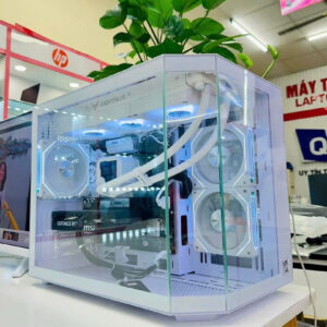 Bộ PC Gaming - Đồ Họa White Premium: i5 14400F| B760 Gaming Plus WiFi| 32GB RAM| RTX 5060 8G Shadow| Màn Hinh ASUS TUF 2K 180Hz White